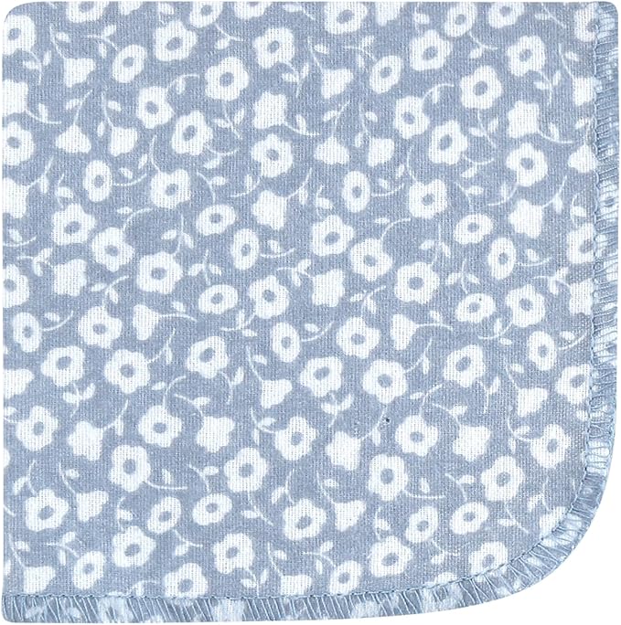 Hudson Baby Unisex Baby Flannel Cotton Washcloths, Modern Botanical 10 Pack, One Size