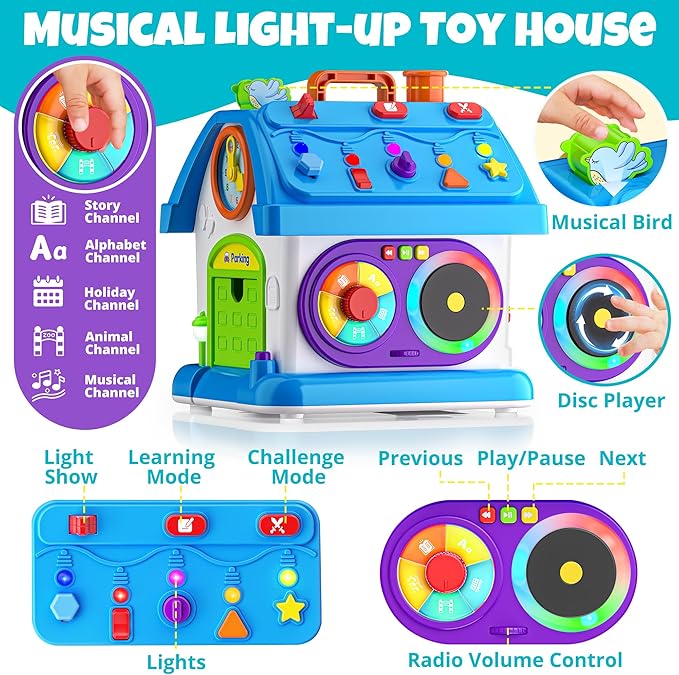 Hurdaos Montessori Toys for 1 Year Old Boy Girl Gifts, 1st Birthday for One Year Old Boys Girl First Gift Baby Toy 12-18 Months, Educational Learning Toddler Toys 1-2
