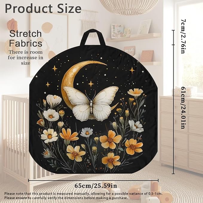 Newborn Lounger Cover, Moon Wear-Resistant Newborn Lounger Cover Removable Nursing Pillow Slipcover Breathable Baby Lounger Slipcover for Boys Girls
