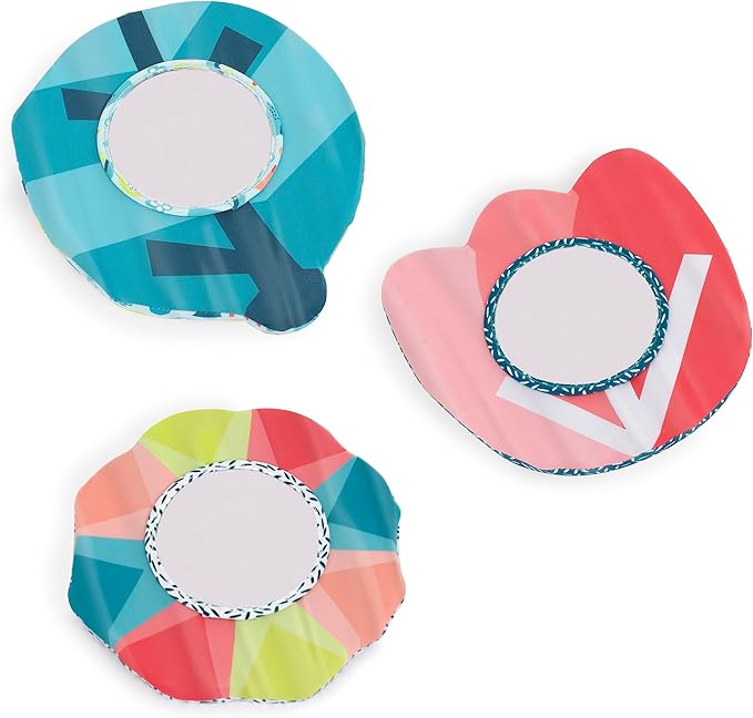 Miniland Feel to Learn 3 Mirror Set for Small Children with Contrast Colors and crinkly Paper Inside