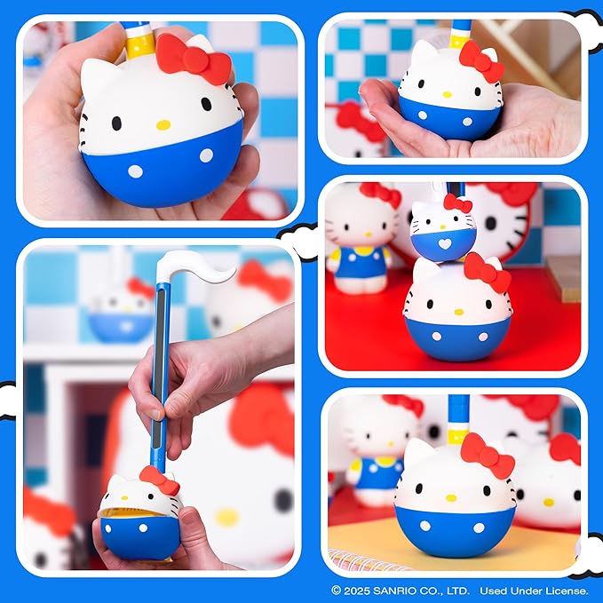 Otamatone Classic Hello Kitty [Officially Licensed Sanrio] Japanese Character Electronic Musical Instrument Portable Synthesizer from Japan Maywa Denki for Children Kids and Adults Gift