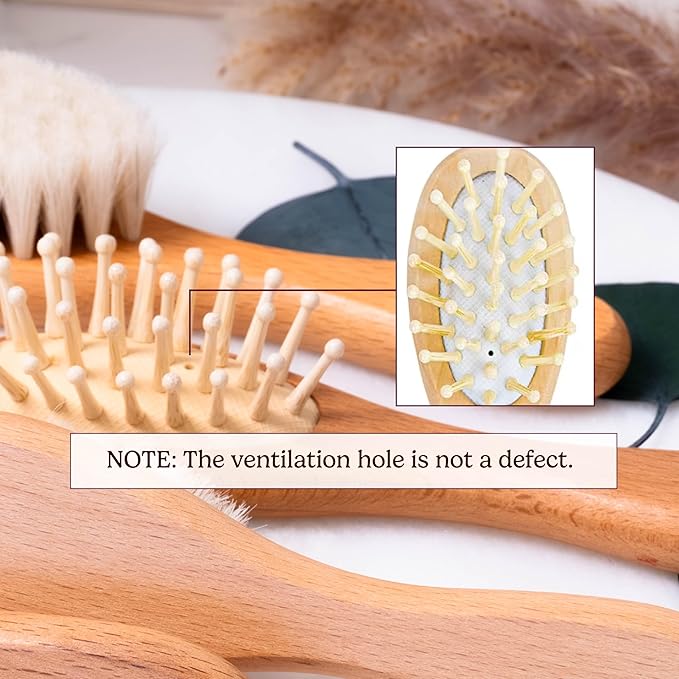 Personalized Wooden Baby Brush and Comb Set | Optional Icons and Fonts | Custom Wooden Baby Brush and Comb Set | Personalized Baby Gifts | Baby Gift Girls, Boy