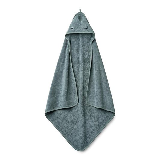 Hooded Baby Towels - 100% Organic Cotton Baby Bath Towels for Baby Boy 32" x 32" Super-Soft and Absorbent Baby Towels for Newborn (Dino - Tradewinds)