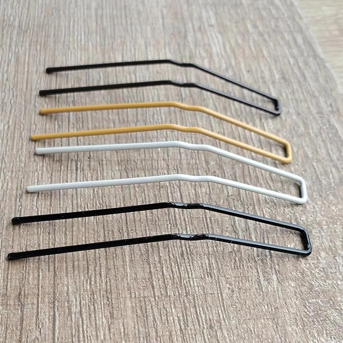 Hairpins for Bun ROCST Bobby Pins Clips for Ballet Woman girl Hairdressing salon (2 inch, Brown12pcs) (Silver, 3 inch (Pack of 12))