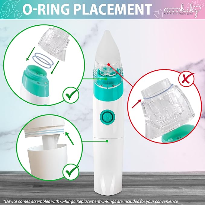 OCCObaby Battery Nasal Aspirator Accessory Kit - OCCObaby Nose Sucker Replacement Kit
