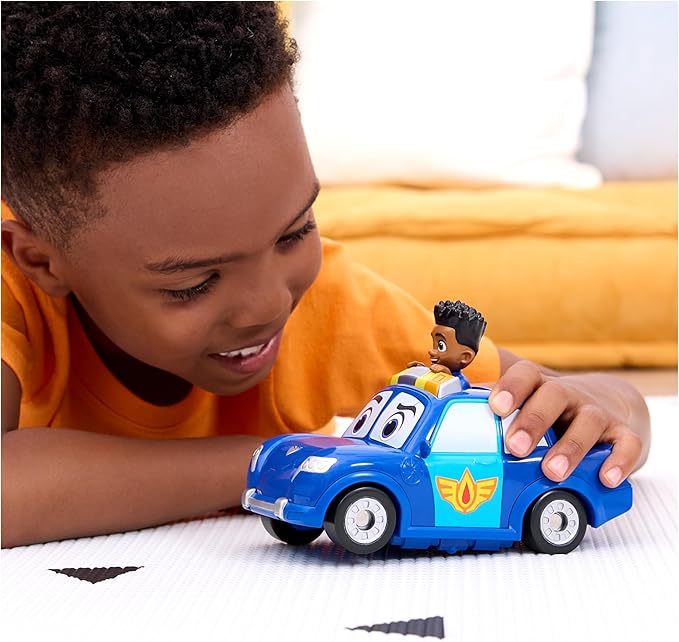 Disney Junior Firebuds, Jayden and Piston Toy Car with Pull-Back Feature and Doughnut Drift Action, Kids’ Toys for Boys and Girls Aged 3 and Up