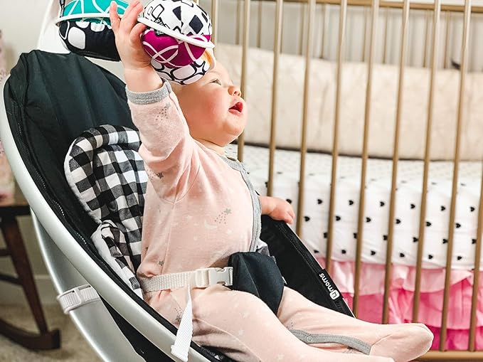 Infant Insert Compatible with 4Moms Mamaroo & Rockaroo – Car Seat Insert 2 Pack – Reversible Infant Car Seat Insert – Rockaroo & Mamaroo Newborn Insert – Soft Plush Minky Car Seat Head Support Insert