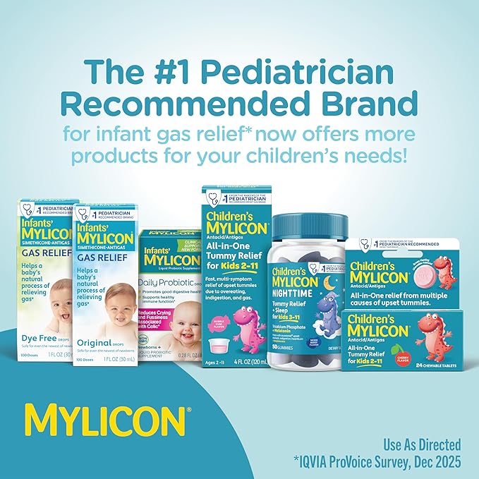 MYLICON Gas Relief Drops for Infants and Babies, Original Formula, 1 Fluid Ounce