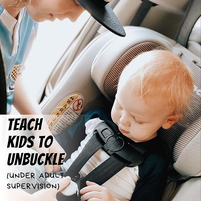 UnbuckleMe Car Seat Buckle Release Tool - Gray & Purple 2 Pack - Buy one for Each Car or Give One to a Friend