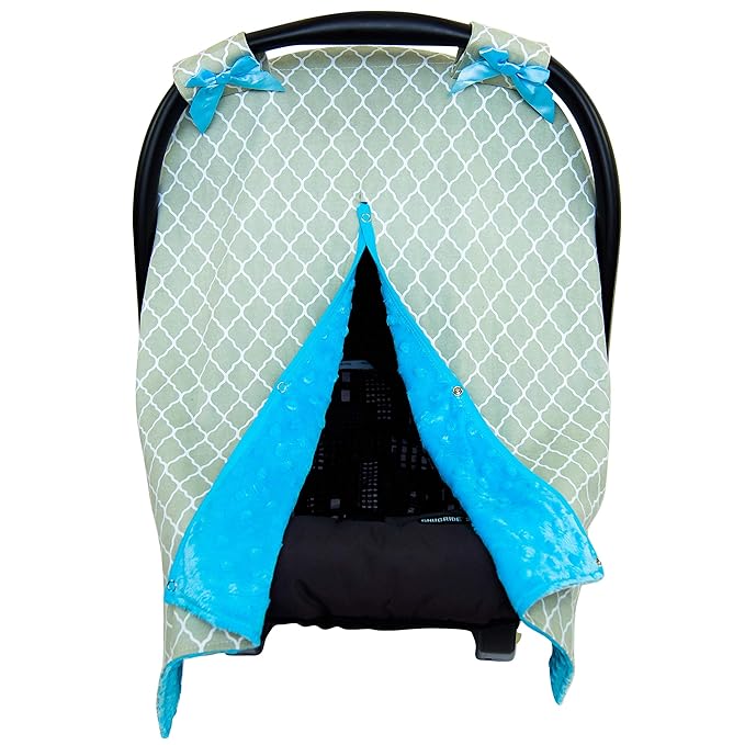 JLIKA Baby Car Seat Canopy Cover - Infant Canopy Cover for Newborns Infants Babies Girls Boys Best Shower Gift for carseats