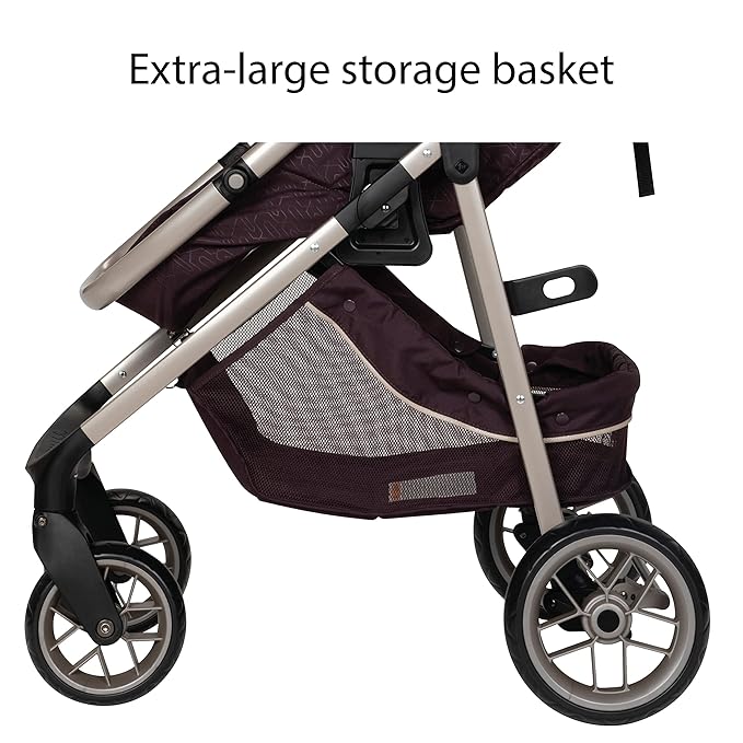 Safety 1st Deluxe Grow and Go Flex 8-in-1 Travel System, Weight Capacity from 4–35 lbs, High Street & onBoard 35 LT Adjustable Infant Car Seat Base