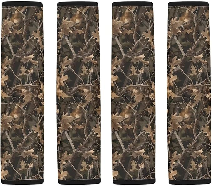 AFPANQZ Seat Belt Cover for Women Adults 2 Packs Comfortable Driving Shoulder Protectors Branch Pattern Car Safety Seatbelt Pads Soft Comfort Cushion Car Seats Accessories Decor