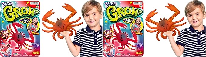 JA-RU Magic Grow Ocean Themed Assorted Beach Life Sea Creatures Pool Toys (Pack of 2)