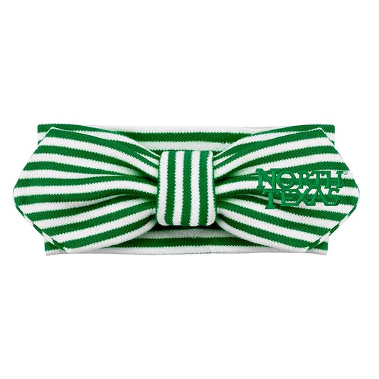 Creative Knitwear University of North Texas Striped Hair Knot