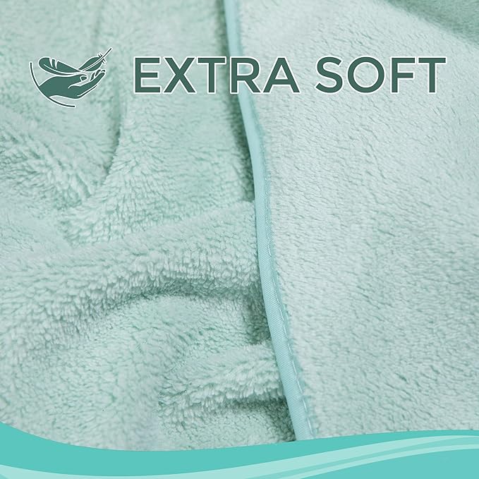 Ioly's Hooded Baby Bath Towels for Newborn Essentials 41" x 41" (Large) Kid Towel with Hood for Toddler Babies Infant Baby Towels with Hood Cosas para Bebes recien nacidos Baby Bath Items (Green)