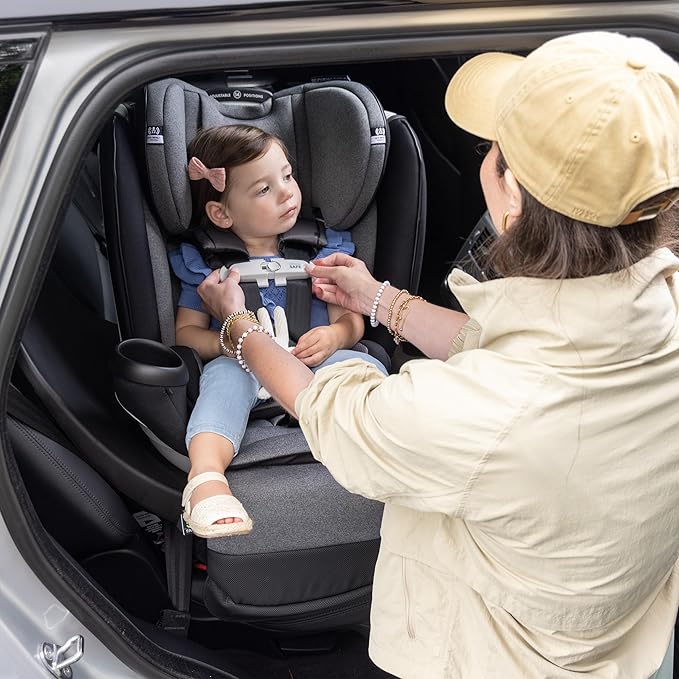 Evenflo Gold Revolve360 Extend All-in-One Rotational Car Seat with SensorSafe (Moonstone Gray)