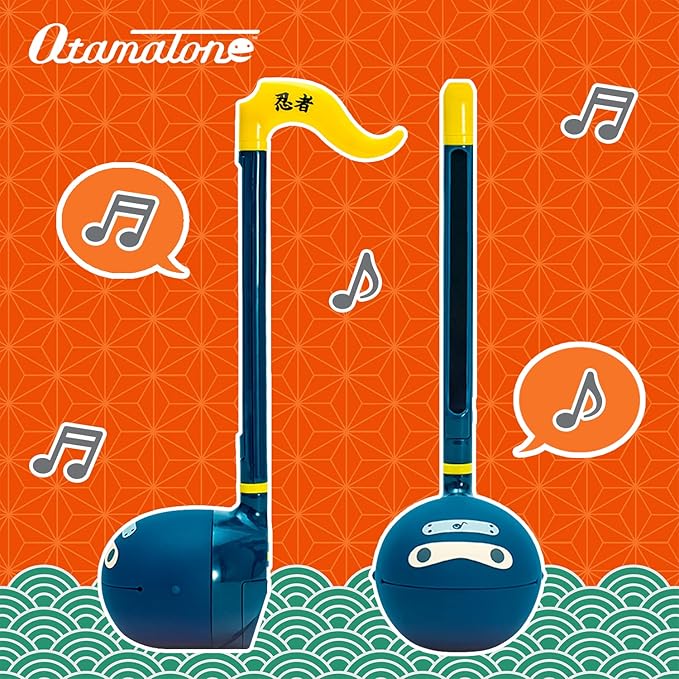 Otamatone Classic Ninja [Officially Licensed] Japanese Character Electronic Musical Instrument Portable Synthesizer from Japan Maywa Denki for Children Kids and Adults Gift