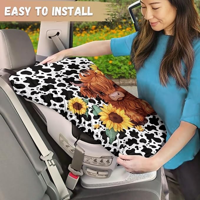 XYZCANDO Yak Print Baby Seat Covers for Car Seats Modern Car Seat Sun Cover for Baby Waterproof Car Seats Heat Protector Keeps Your Toddler Baby Seat at a Cool Temperature Gift for Her
