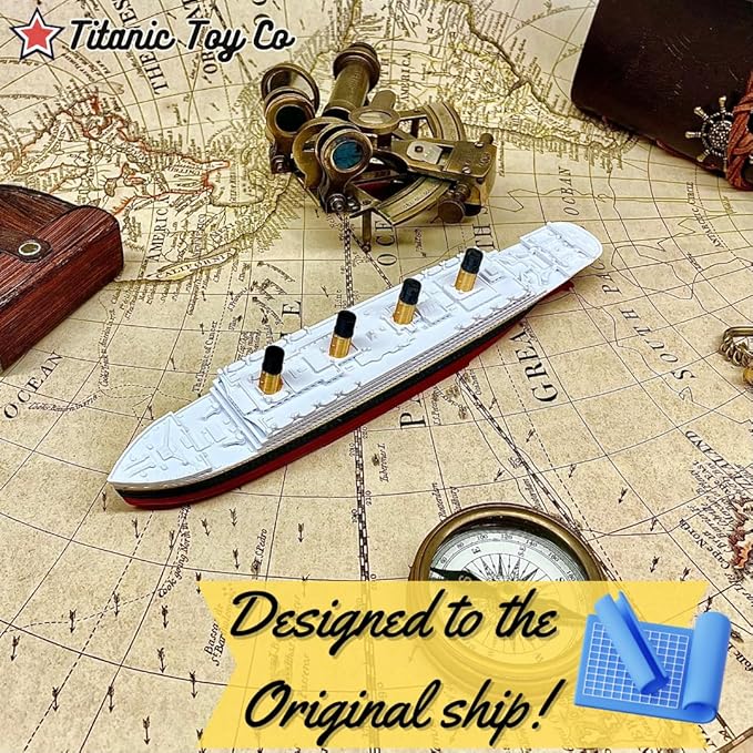 Titanic Bath Boat and Pool Toy by TitanicToyCo, RMS Titanic Toys for Kids, Historically Accurate Titanic Toy, Titanic Ship, Titanic Cake Topper, Titanic Figurine
