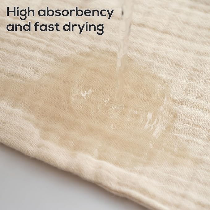 Muslin Baby Washcloths for Newborns, Pack of 8, 11"x11", Super Soft Cotton, Absorbent and Gentle, Baby Cotton Wipes, Baby wash Cloths