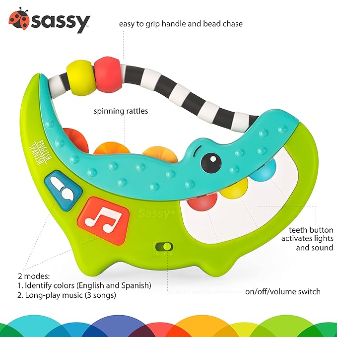 Sassy Rock-A-Dile Musical Toy