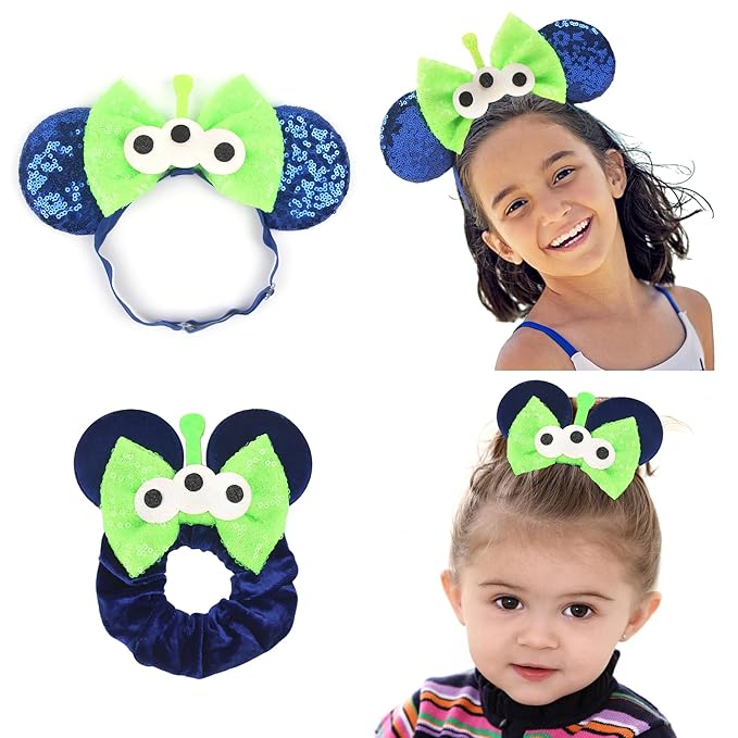 bianbaistar Baby Girls Headband Solid Flower Knot Hair Band Bow Newborn Baby Hair Band Photography Props. (Greenbow)