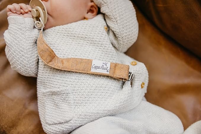 Eden Premium Knit Pacifier Clips 3-Pack: Stainless Steel Holder for Baby Girls and Boys - No More Floor Drops