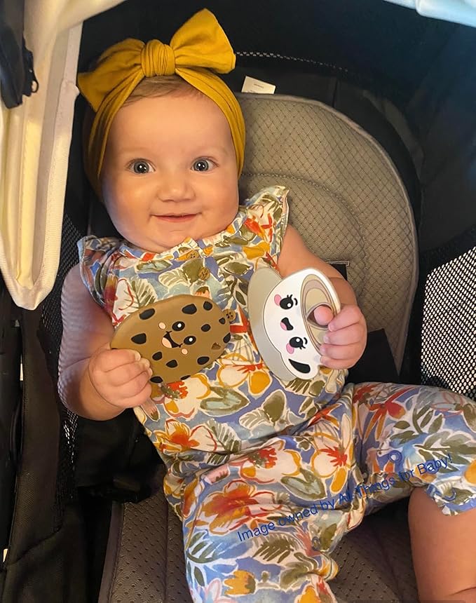 Happy Latte Silicone Teething Toy! 100% Safe, Non-Toxic, BPA Free and Effective for Teething Pain Relief...Happy Latte Teether Designed for a Happy Baby!