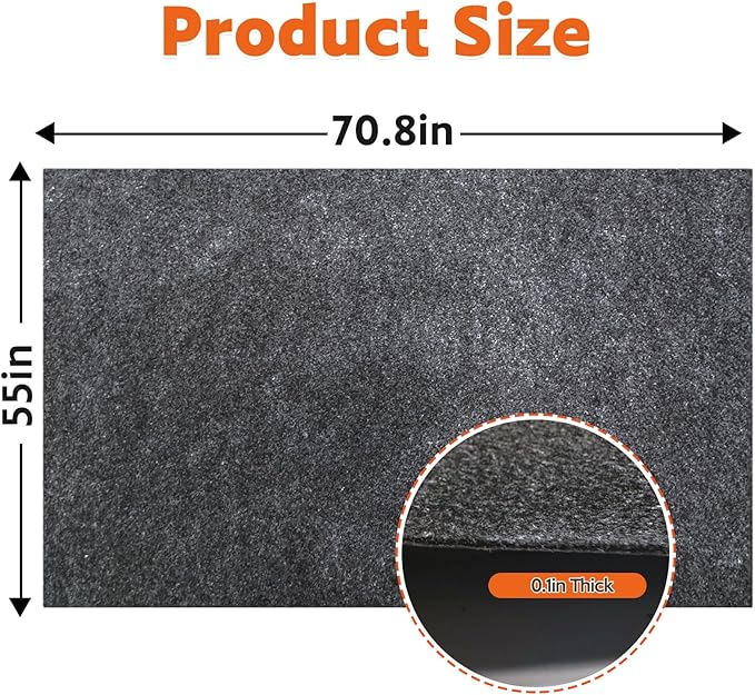 Outdoor Playhouse Mat 55 * 70.8 in Non Slip Backing Outdoor Play Mat Playhouse Activity Pad Rug Waterproof House Play Mat for Outside Game