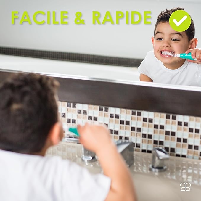 bblüv - Sönik - 3 Stage Sonic Toothbrush for Babies, Infants, Toddlers, and Children - Electric Toothbrush - LED Light, Two Minute Timer
