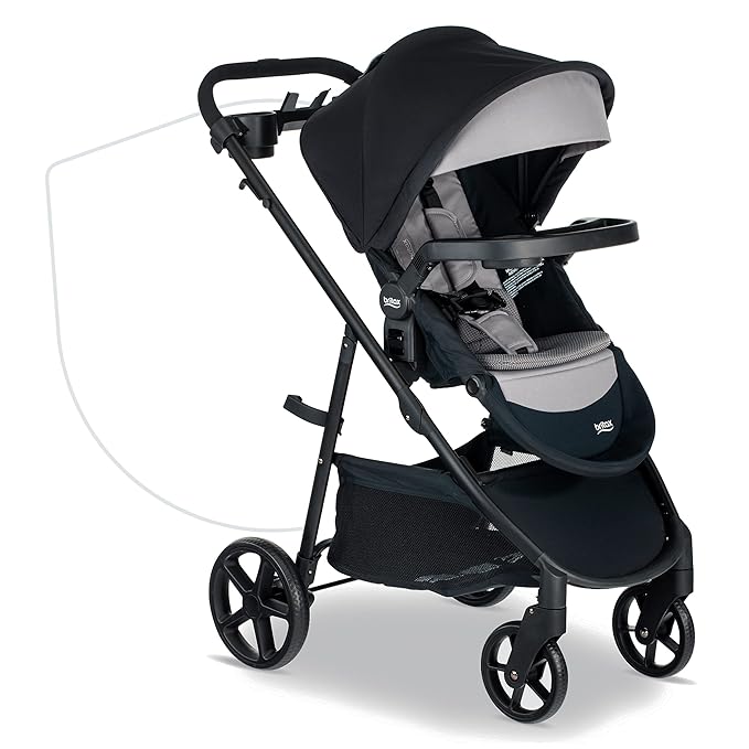 Britax Willow S Infant Car Seat with Alpine Base, ClickTight Technology, Rear Facing Car Seat & Brook+ Modular Baby Stroller, Ultra-Lightweight Infant and Toddler Stroller