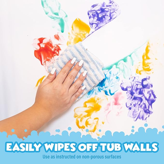 Tub Works® Bath Paint Soap Bath Toy, 24 Pack | Non-Toxic, Washable Bathtub Paint for Finger Painting in the Tub | Ideal Toddler Bath Toys for Creative Play | Classic & Pastel Bath Colors for Kids Bath