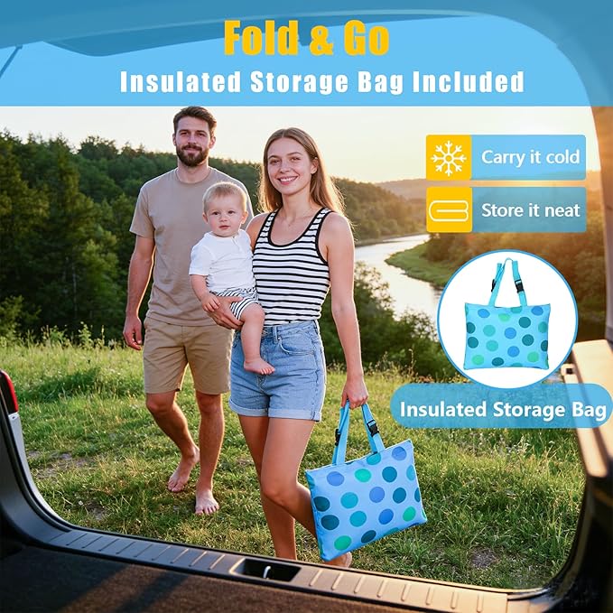 Baby Car Seat Cooling Pad with Insulated Bag Reusable Baby Carseat Cooler Cooling for Car Seat Belts Summer Essential 4 Removable Gel Packs