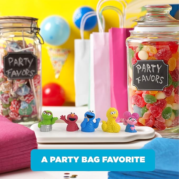 Sesame Street 5 Piece Finger Puppet Set - Easter Basket Stuffers, Easter Egg Fillers, Easter Decorations, Party Favors, Educational, Playtime, Bath Toys (69230), 0.14 pounds
