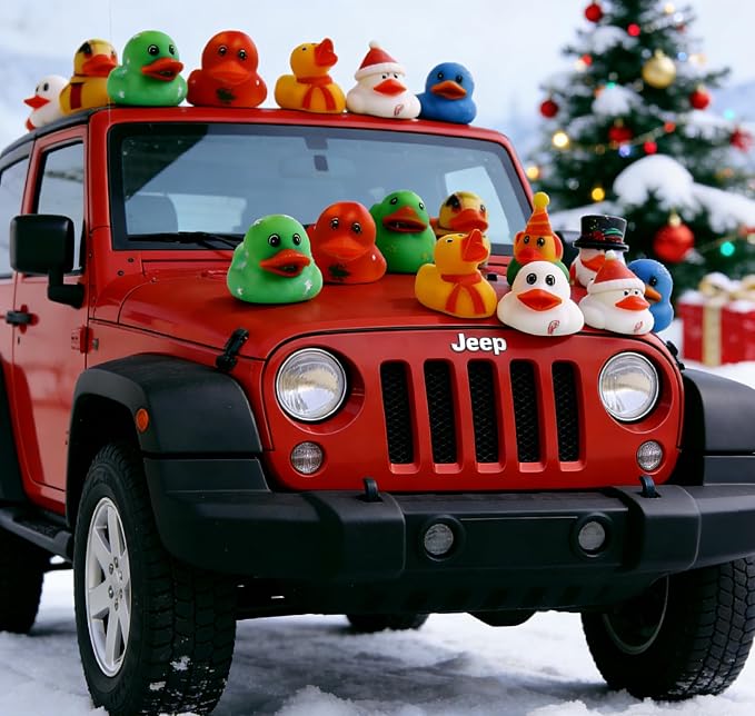 10pcs Rubber Ducks,Bathtub Toys,Multiple Design & Colors,Ideal for Bath Play,Party Gifts & Small Prizes