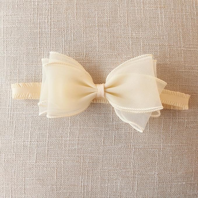 Baby Girls Cute Lace Bow Headband Soft Cotton Elastic Hair Accessories for Toddlers Newborns Ideal for Birthdays Baby Shower Photoshoots Special Occasions