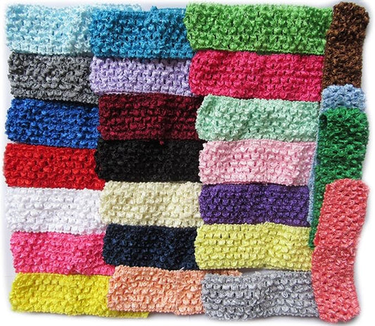 YYCRAFT Elastic Crochet Headbands for Newborn Infant Toddler Baby Girls Skinny Hair Bands Accessories