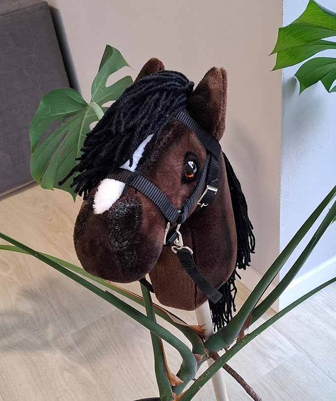 Hobby Horse for Kids A4 Chestnut Hobby Horse on Stick