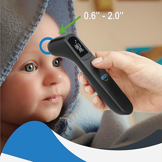 Elate Premium No Touch Forehead Thermometer for Babies and Adults | Bundle Pack