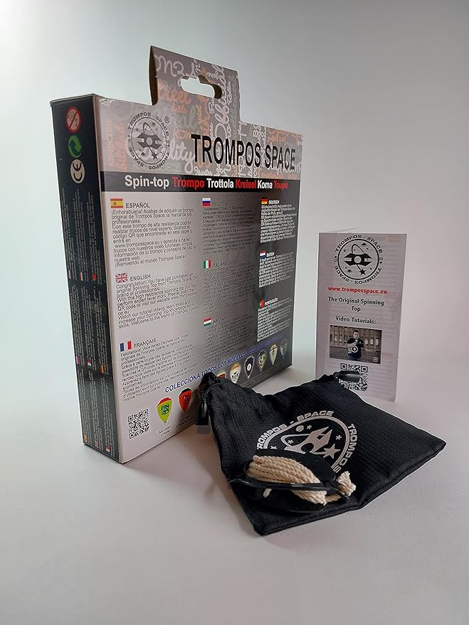 trompos space - Saturn XT Roller Gerardo Montero and Javi De María Peonza, from 3 Years, Includes Rope, top and Bag Holder, Orange, Medium (SXRNJCU)