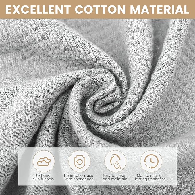Baby Car Seat Cover, Infant Car Seat Cover for Boys Girls, Extra Large Mesh Window, Breathable Muslin Cotton, Lightweight Infant Windproof Carrier Canopy for Sun, Bug and Comfort Protection