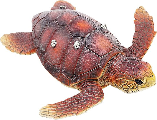 Gemini&Genius Detailed Sea Turtle Plastic Figure Toy for Kids, Realistic Turtle Action Figure, Fun Educational Play Toy, Sea Life Gift Play Toy, Collection Model for Kids