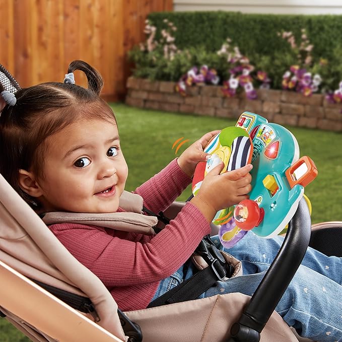 VTech 80-567504 Baby Learning Steering Wheel, Multi-Coloured