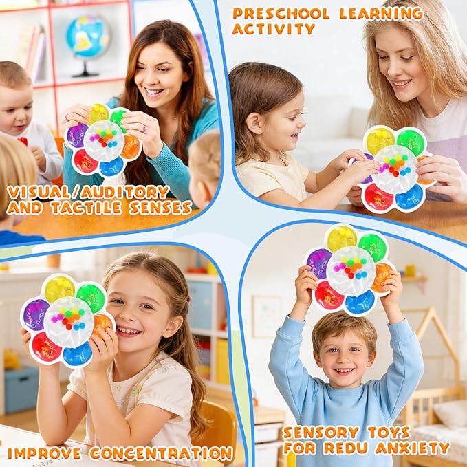 Easter Basket Stuffers Color Sorting Sensory Toy for Toddlers 3-5 Years - Montessori Fine Motor Skills Development for Travel & Autism Learning Activity, Airplane, Classroom