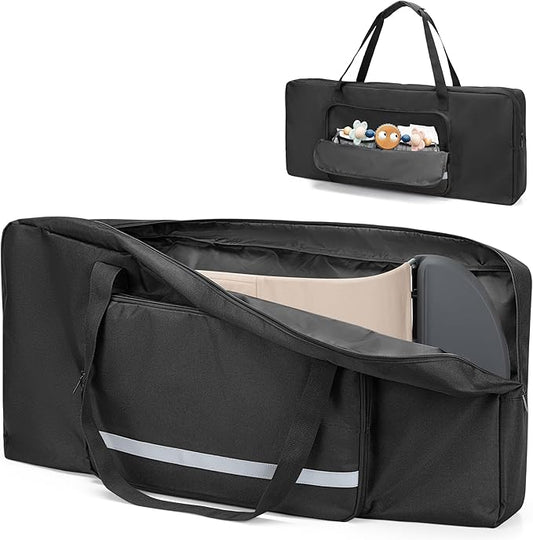 GRAOSO Baby Bouncer Transport Bag, Bouncer Carrier Compatible with Baby Bjorn Bouncer Balance Soft and Bouncer Bliss, Double Zipped Travel bag with shoulder Pad, Black