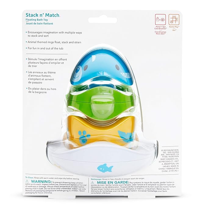 Munchkin® Stack n' Match™ Toddler Bath Toy