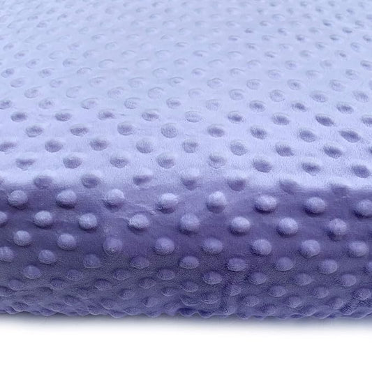 KiddyKloud Mini Fitted Sheet for Mini Crib, Pack n Play Playard Sheet 38 x 24.5 x 5 Inches | Minky Fabric (Lavender)