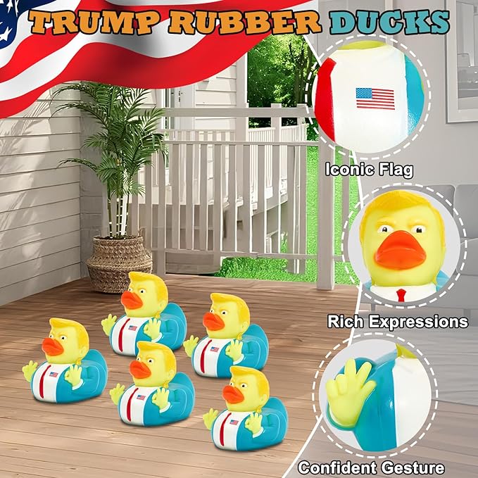 Baby Bath Toy Rubber Ducks, Squeak Ducking Funny Duckies Toy for Children Kids Baby Showers Bath Time Birthday Gifts Party Favors