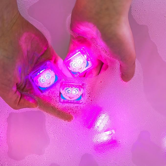 Glo Pals x Sesame Street Water-Activated Light-Up Cubes for Sensory Play (Abby Cadabby - Cubes Only)