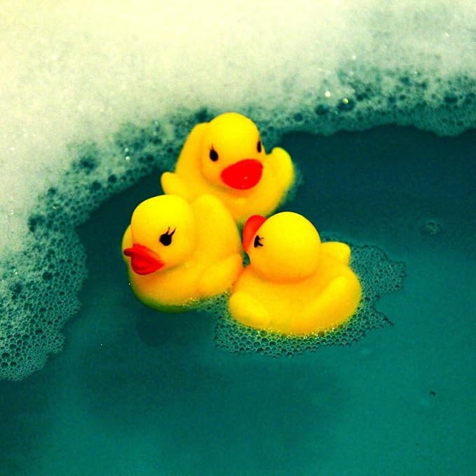 Novelty Place Rubber Duck Baby Bath Toy Set – 48PCS Cute Floating Ducky Toys for Kids, Toddlers & Babies, Fun Water Playtime Accessories for Bath, Pool & Party Decorations